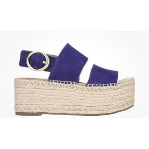 SARTO MARIANA BLUE SUEDE BUCKLE ESPADRILLE NO OFFERS